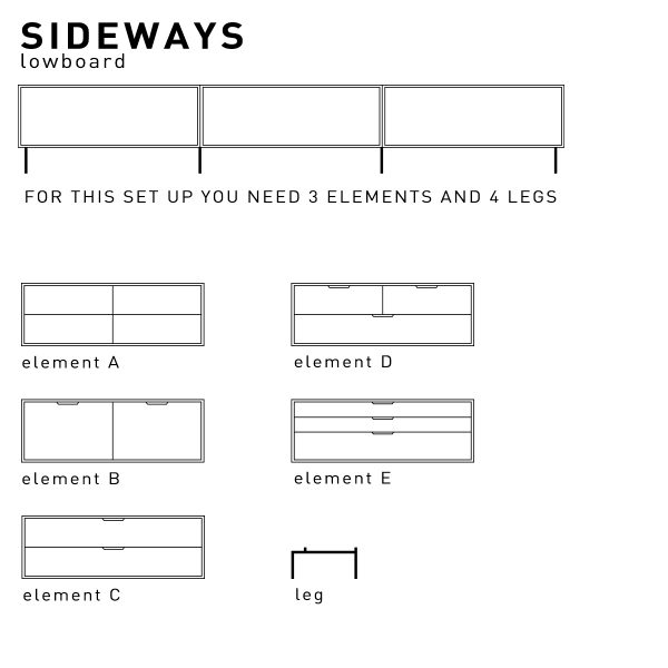 modular cabinet, sand, shelving element A – Bild 5