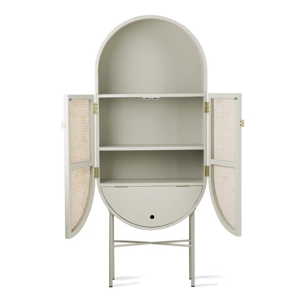 retro oval cabinet grey/green – Bild 2