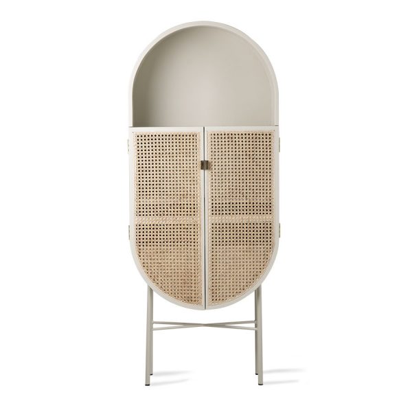 retro oval cabinet grey/green