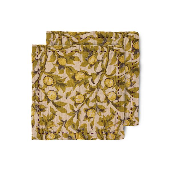 Cotton napkins mediterranean olive (set of 2)