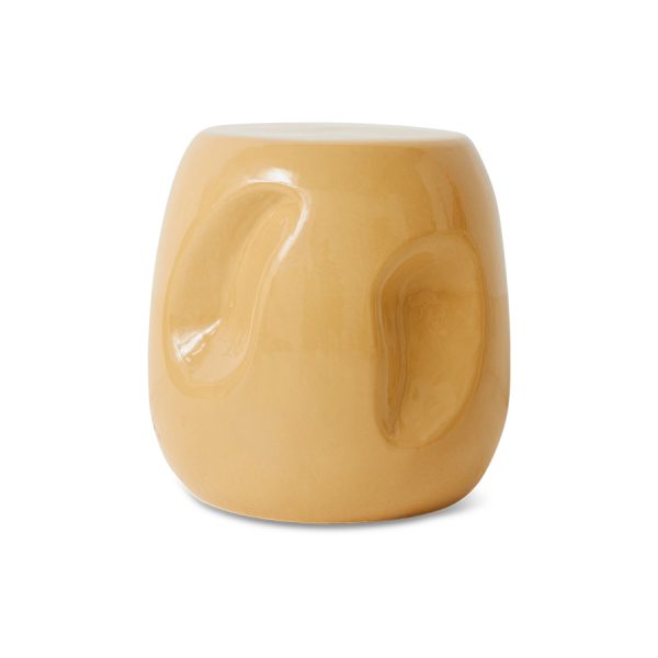 Currents ceramic side table sand